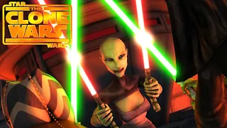 Ahsoka & Luminara vs Ventress [4K HDR] - Star Wars: The Clone Wars