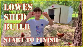 How to Build Lowe's 8x10 Arrow Shed & use it for a Chicken Coop