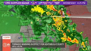 Watch live: Tornado warning issued for Ashtabula County