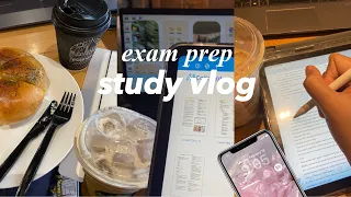 STUDY VLOG: exam week prep! 📚 cramming for prelims, cafe study grind, uni vlog