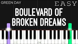 Green Day - Boulevard Of Broken Dreams | EASY Piano Tutorial