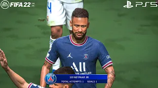 FIFA 22 - PSG Vs Real Madrid | UEFA Champions League 21/22 Round 16 | PS5 4K Gameplay