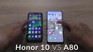 Honor 10 vs Samsung Galaxy A80: comparison - Speed test and Camera comparison