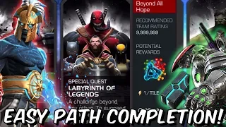 Labyrinth Of Legends Easy Path Completion /w 5 Star Aegon! - Marvel Contest of Champions