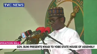 Gov. Buni Presents N164b To Yobe State House Of Assembly