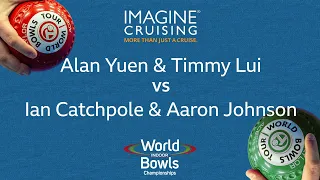 World Indoor Bowls Championship 2024 Alan Yuen & Timmy Lui vs Ian Catchpole & Aaron Johnson - Day…