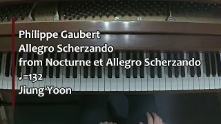 Piano Part- Gaubert, Allegro Scherzando from Nocturne et Allegro Scherzando (♩=132)