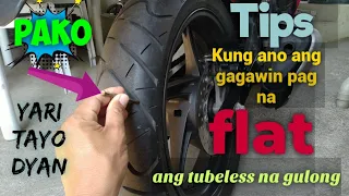 Flat na tubeless na gulong ano ang gagawin?