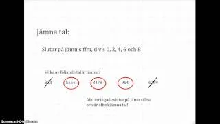 2.7 Jämna och udda tal