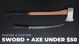 Making a Custom Katana Sword and Axe for under $50