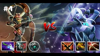 Medusa vs Drow Ranger - Epic High Ground Defend & Comeback #4