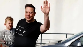 Elon Musk Visits German Tesla Factory Targeted in Arson Attack | WSJ News