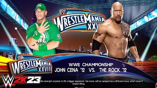 WWE 2K23 - John Cena Vs The Rock | WrestleMania 28 PS5 [4K]