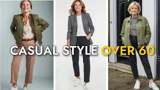 Casual Trendy Outfits Over 60 | Elegant Style
