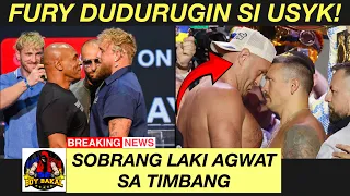 BREAKING: Tyson Fury Nagbanta Dudurugin Si Usyk, Final Weigh-In Sobrang Laki Ng Agwat
