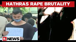 Hathras Rape: Protests Continue Outside Delhi's Safdarjung Hospital Demanding Justice For The Victim