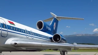 Belavia Tu-154M - Engine Start-up, Taxi & Departure Rwy 23 from Geneva Cointrin (GVA), Switzerland