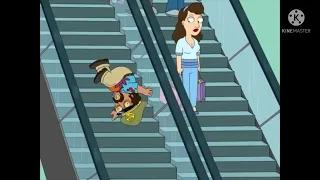 American Dad Falling Down Escalator, But It's Family Guy Bobby McFerrin