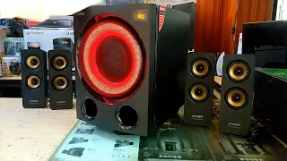 A Dream Theater for your Home - 4.1 CHannel Dual Boofer Hometheater Speaker - Tsc Unboxing Bass Test