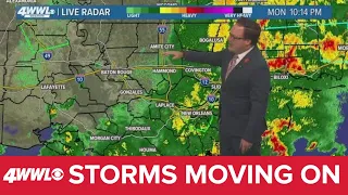 New Orleans Weather: Severe threat moves out of the area