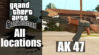 GTA San Andreas Weapons | AK 47 All Locations