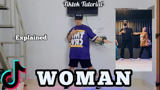 WOMAN Dance Challenge | Tiktok Tutorial | Easy Step by step for beginners