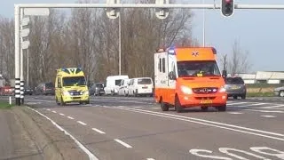 A1 ambulances 13-194 & 13-197 met spoed achter elkaar naar Amsterdam