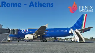 MSFS LIVE | Real-World ITA Airways OPS | Rome to Athens | Fenix A320 | VATSIM