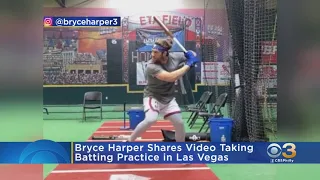 Bryce Harper Looks To Be In Midseason Form In New Batting Practice Video