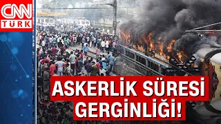 Askerlik düzenlemesi çatışma çıkardı! Trenleri ateşe verip otobüsleri yaktılar...