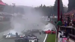 Total chaos at Belgium GP SPA on the year of 1998