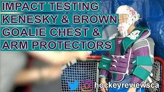 Kenesky & Brown Hockey Goalie Chest & Arm Protector Impact Test