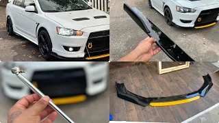 Cómo instalar lip universal, estribos laterales y sujetador para lip en un MITSUBISHI LANCER ❤️