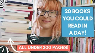 20 Books You Could Read In A Day! 📚 | Short Book Recommendations
