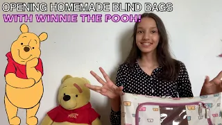 OPENING HOMEMADE BLIND BAGS WITH WINNIE THE POOH | Karina M