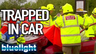 TRAPPED in Car Crash (Helicopter Rescue) | Air Ambulance ER | Blue Light: Police & Emergency