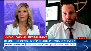 Devrait-on payer un dépôt pour pouvoir réserver au restaurant : entrevue