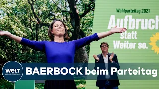 ANNALENA BAERBOCK läutet Schlussphase des Wahlkampfs ein | PARTEITAG DER GRÜNEN