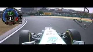 F1 2013 Hungarian GP Lewis Hamilton Onboard [FOM] HD