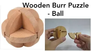 Burr Puzzle 3D Wooden Ball