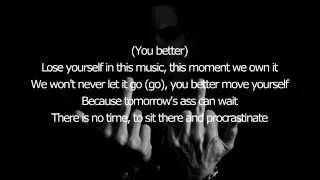 Eminem - Lose Yourself Demo Original Song (Lyrics on Screen) [1080p]
