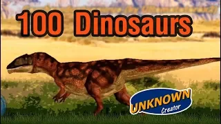 100 Dinosaurs [ Size Comparison ]