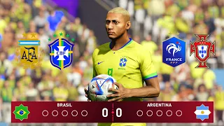 SEMIFINAL DA COPA DO MUNDO QATAR 2022 DE DISPUTA DE PÊNALTIS - PES 21| 4K/60