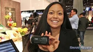 CES 2014 | Sony Handycam HDR-PJ340 Projector Camcorder | WiFi | Full HD | Smart Review