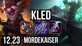 KLED vs MORDE (TOP) | 7 solo kills, 1.0M mastery, 400+ games, Dominating | EUW Diamond | 12.23