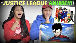 "Justice League + Dragon Ball Z (Fans Animation Superheroes Parody)" REACTION!!!