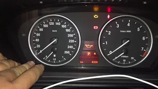 BMW reset oil change service light. interval KM's Miles warning due indicator