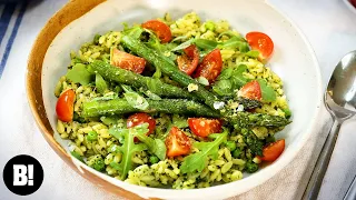 Pesto Orzo 🌿 (Quick, Easy, Vegan Recipe)