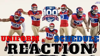 Giants Drop Century Red Jerseys | 2024 Schedule Reaction | New York Giants