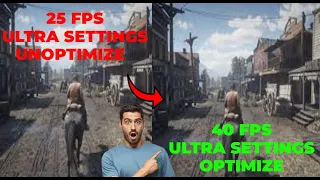 Red Dead Redemption 2 | OPTIMIZE-SETTINGS | ULTRA SETTING  VS ULTRA SETTING + OPTIMIZATION